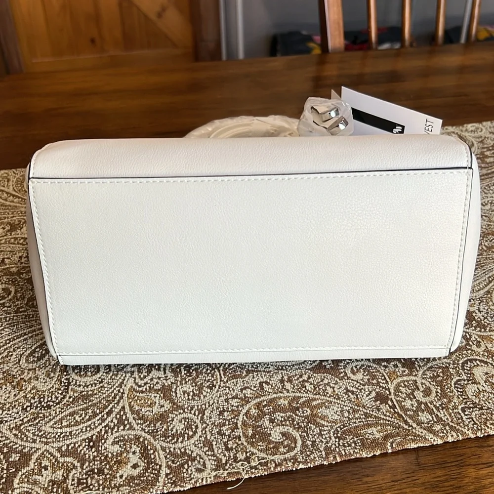 Nine West White Tote Bag - Picture 5 of 8